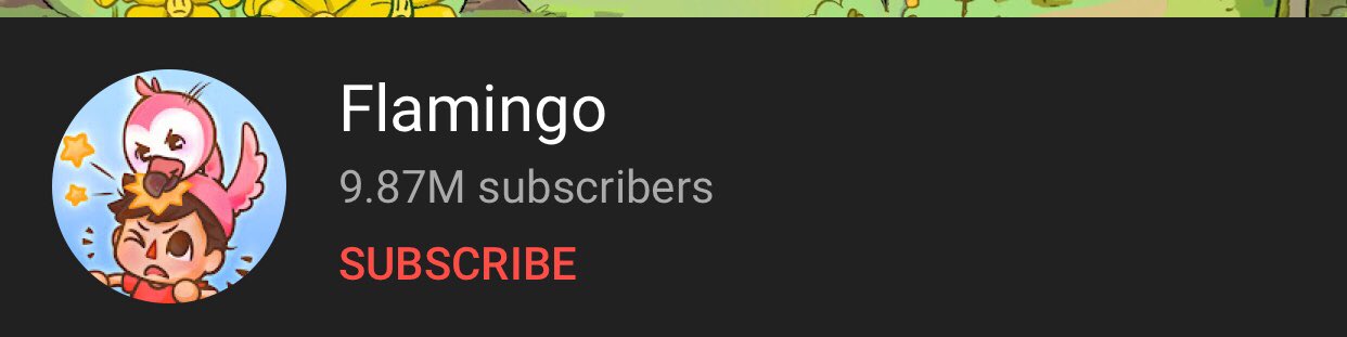 Flamingo will hit one million subscribers today so head to either Grin or  Socialblade for the live sub count
