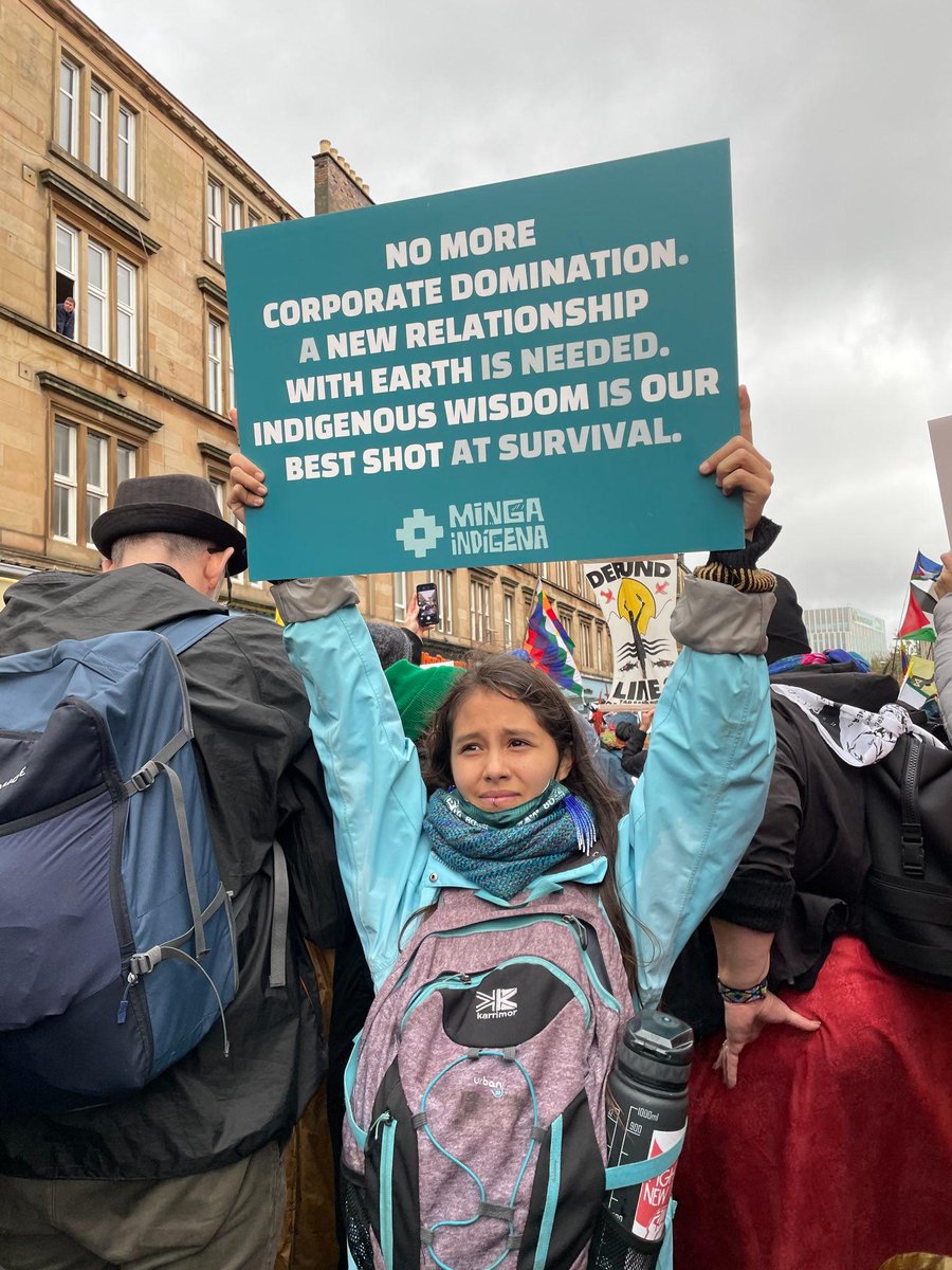 ndncollective's tweet photo. We don't have time for #falsesolutions. #cop26glasgow https://t.co/OFz7E0t2FN