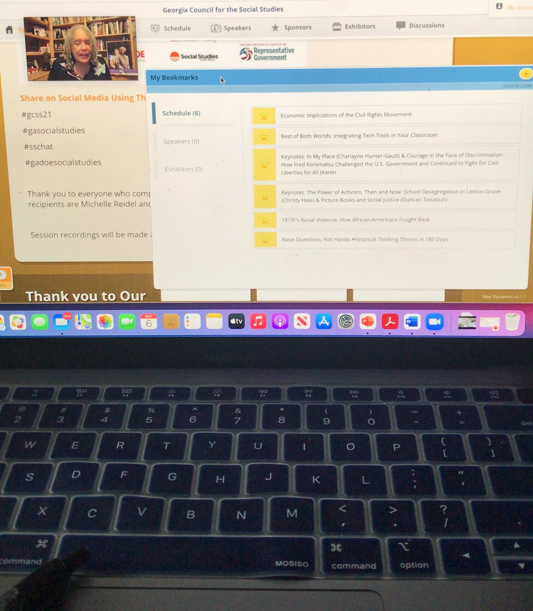 I’m tapped in for a full day of engagement and learning at the <a href="/GASocStudies/">GA Council for SS</a> 2021 Virtual Conference… Some topics I’m excited for are “1919’s Racial Violence”, “Integrating Tech Tools”, and “Economic Implications of the CRM.” #gcss21 #sigmaeducator #blessed