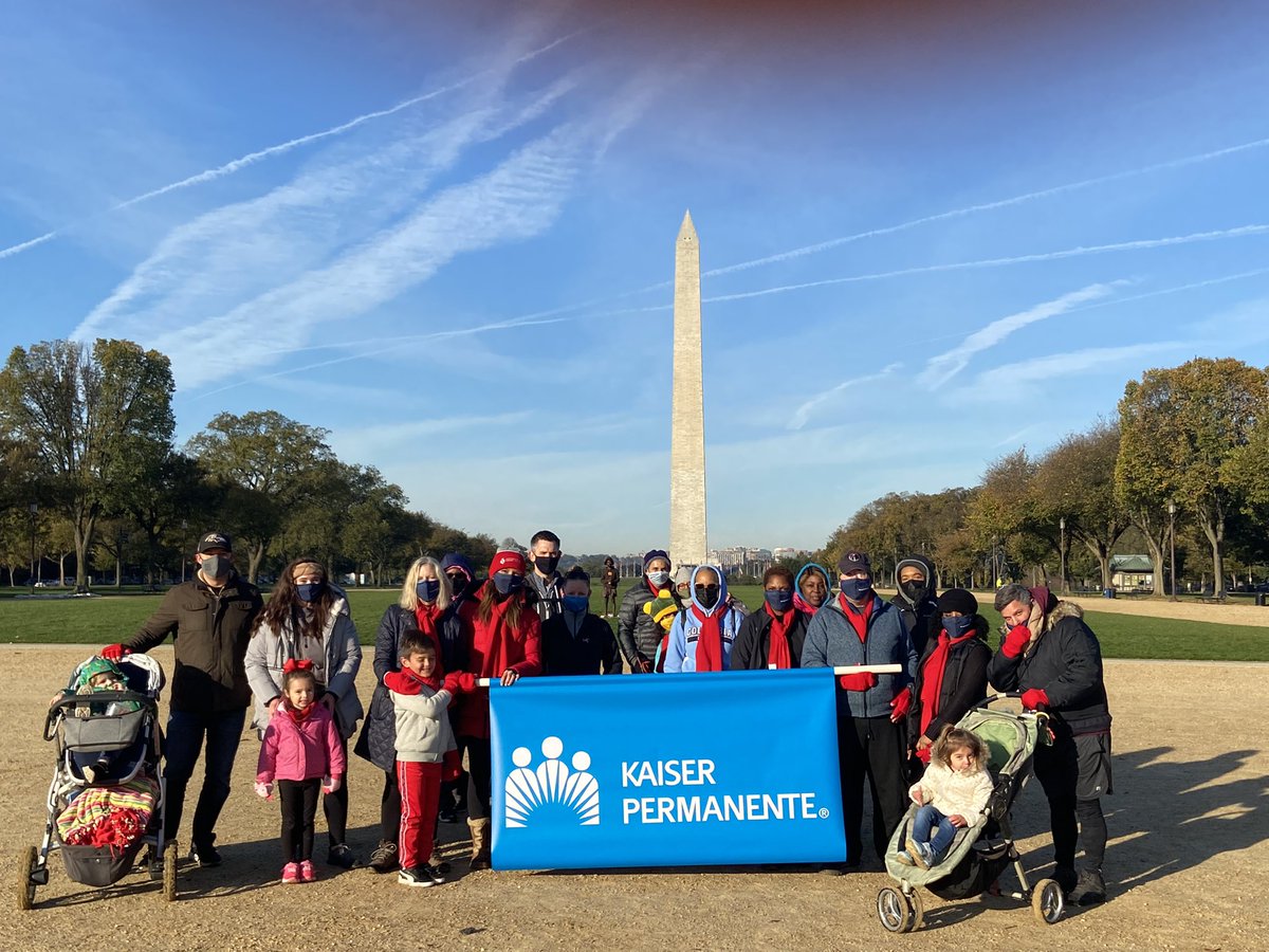 KPMidAtlantic's tweet photo. @KPMidAtlantic is proud to support the @HeartOfGWR Heart Walk this morning! We’re getting our hearts pumping! #DCHeartWalk #kpproud https://t.co/4MeUKJWqn5