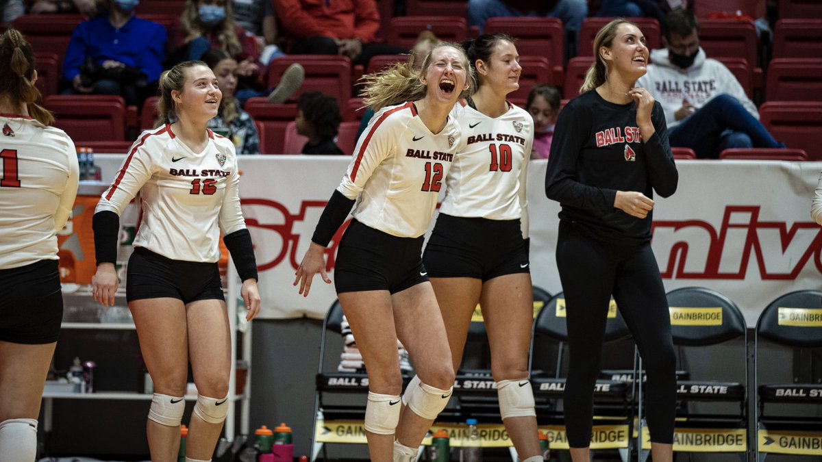 BallStateWVB's tweet photo. That feeling when you wake up knowing you are the @MACSports West Division CHAMPIONS!

Congratulations Cardinals … enjoy the moment, but know there is still LOTS OF WORK to get done❗️

#ChirpChirp | #WeFly https://t.co/ZAYUJCqXYj