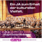 Denkt daran: ein JA zum Covid Gesetz ist auch ein JA zur kulturellen Vielfalt vom Laien bis zum Profi. Deshalb unbedingt das Stimmcouvert mit einem Ja einwerfen!