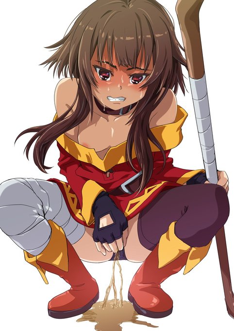 夜のお漏らし落書きのめぐみんです。突然のアンケご協力ありがとうございました。 