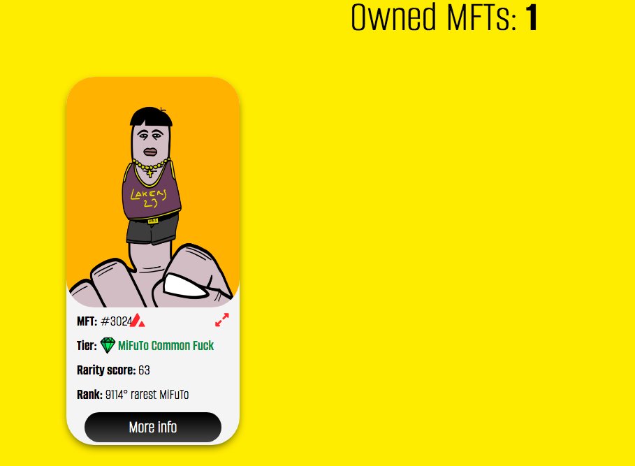 cryptowithlollo's tweet photo. Super Excited to have my First NFT! This one from @MifutoMFT Is Freaking Awesome! You Know I Had to do it My profile Picture LOL.
Thank you Guys! Minting is only 0.75 #AVAX $AVAX so go and get one if you want!
 Super excited,Video coming in 2 Hours
.
@avalancheavax #NFT https://t.co/V4qrj9viXL