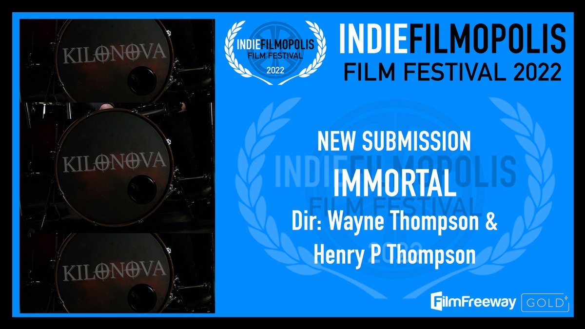 IndieFilmopolis's tweet photo. NEW SUBMISSION: Immortal (Music Video)
 
🎬 Dir: @MrWayneThompson &amp; Henry Thompson

🎥 Music Video for band Kilonova
 
🙏 Thank you for submitting to IndieFilmopolis:
https://t.co/7PjGMHo8T9

#SupportIndieFilm #ShortFilm #FilmFestival https://t.co/6iLggNJ8Ka