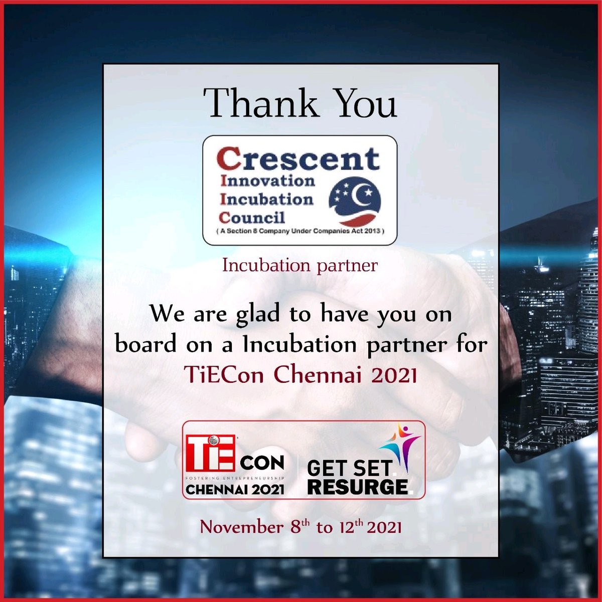 TiEChennai tweet picture