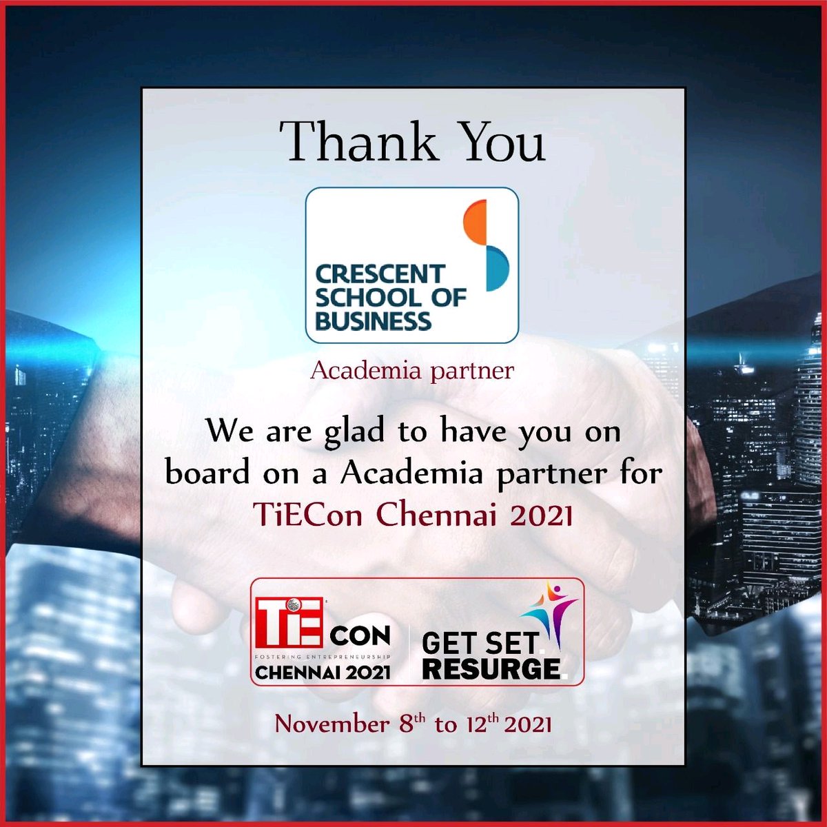 TiEChennai tweet picture