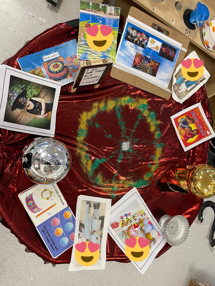 Sreeemjay's tweet photo. Lovely discussions around our celebrations area. What are you celebrating ? Who are they? How it looks different from my festivals? #culturalcapital #neweyfsframework #psed #eyfs #gemseducation #FestivalOfLights #colorpatterns #rangoli https://t.co/9MIWasmxaZ