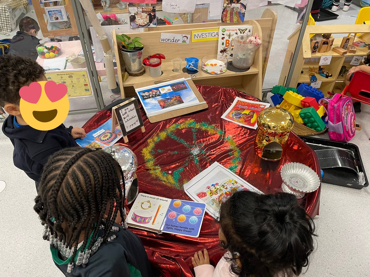 Sreeemjay's tweet photo. Lovely discussions around our celebrations area. What are you celebrating ? Who are they? How it looks different from my festivals? #culturalcapital #neweyfsframework #psed #eyfs #gemseducation #FestivalOfLights #colorpatterns #rangoli https://t.co/9MIWasmxaZ
