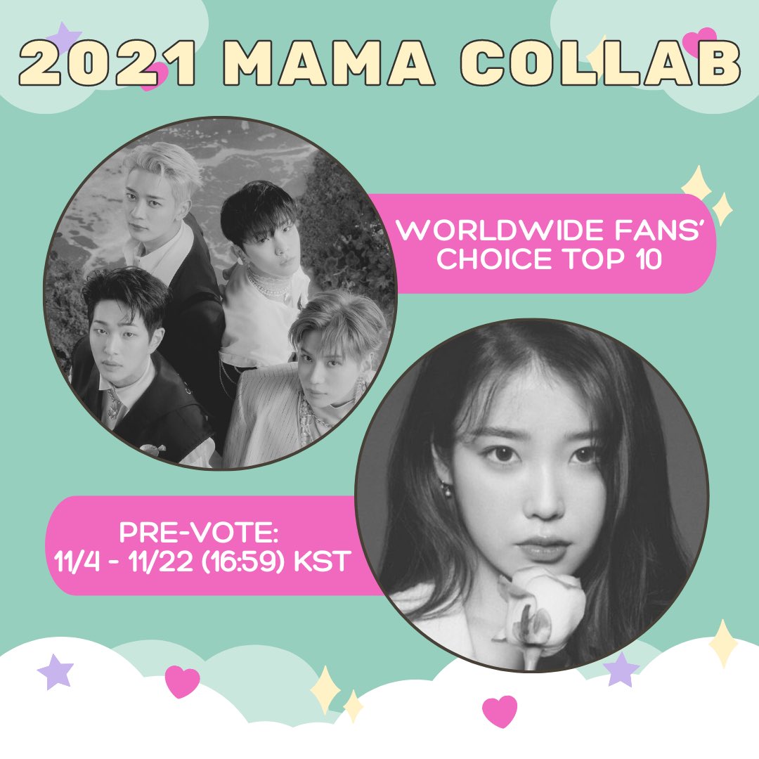 shineepromo's tweet photo. [📢] 2021 MAMA Voting Collab

Join us in our new collab with @IUvotingstream! We’ll work with Uaenas and vote for our idols for the Worldwide Fans’ Choice Top 10!

✨ Shawols vote for #IU
✨ Uaenas vote for #SHINee 

Vote here + see tutorial below!
🔗https://t.co/zen8biZVLf https://t.co/chVuDSPDFL
