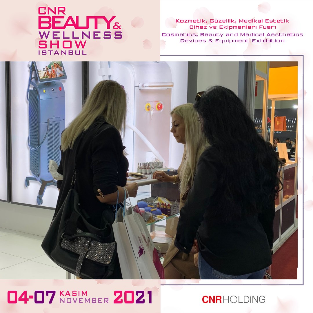 CNR Beauty &amp; Wellness Show İstanbul ile yenileyici ve gençleştirici çözümler, son teknoloji cihazlar ve daha fazlası güzelliğin profesyonelleriyle bir araya geliyor…

#cnrbeautyandwellnessshow #beautywelnessshow #exhibition #beautymachinery #güzellikfuarı