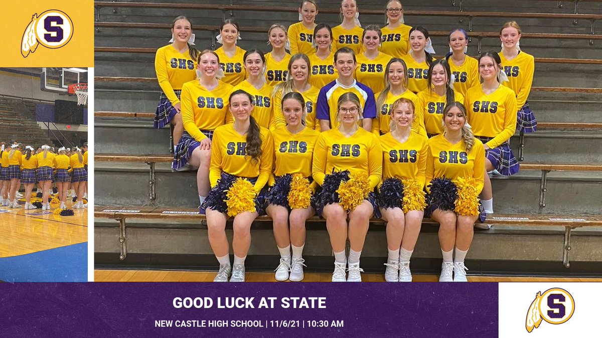 Good Luck to the SHS Cheer Team at today's state cheer competition.