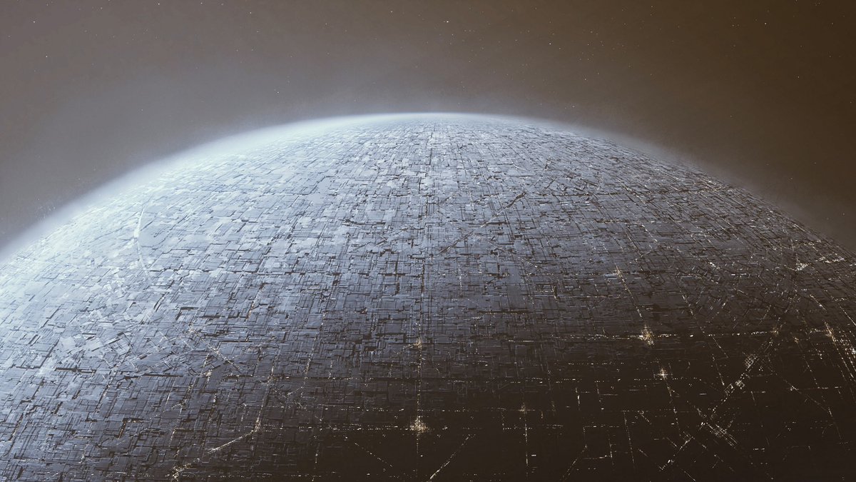 PaulC04's tweet photo. Foundation | Trantor surface first look, i tryed to get close as what came to my mind when first read the book :) then we added more cloud and atmosphere! https://t.co/o5uA7JctX6