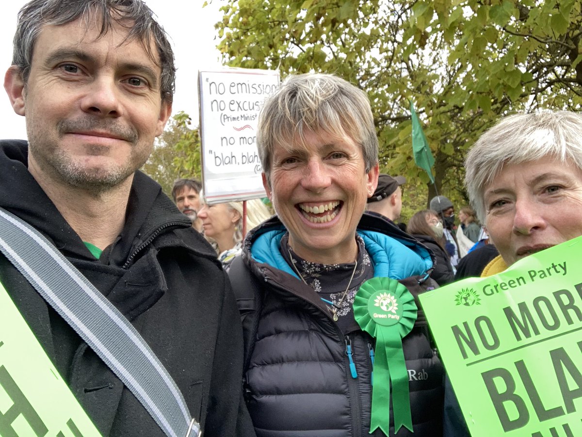 South Oxfordshire Green councillors at the #March4ClimateJustice in Oxford