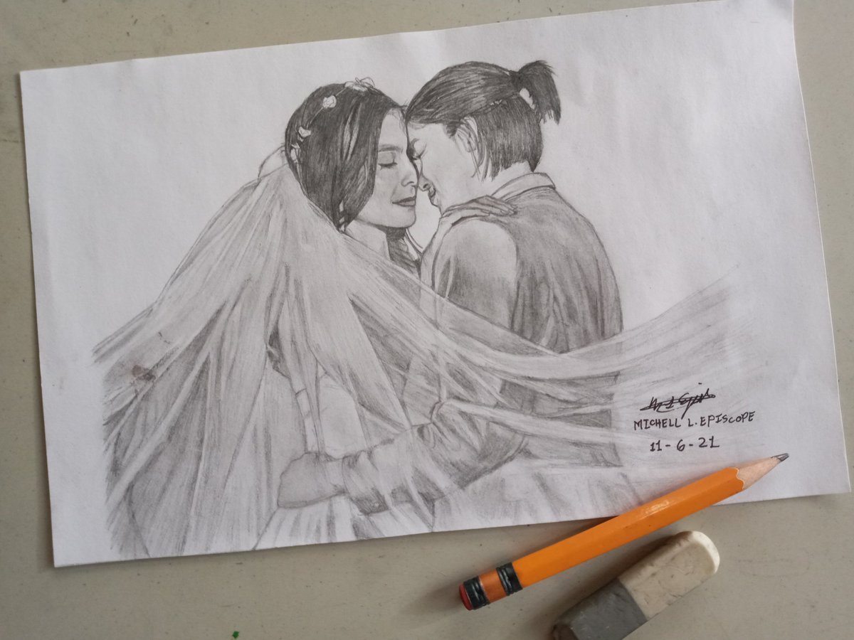 MichellEpiscope's tweet photo. Betcin🥰🏳️🌈
My first try to draw a married😁😅
@kylienicolep @andreaetorres
#drawing #DrawingAll #art #betcin https://t.co/gsMNE3yPGe