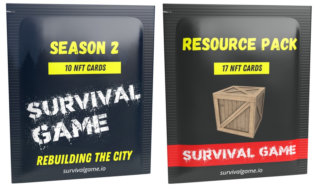 🎁🎉 Season 2 Packs #NFTGiveaway🎁🎉

Survival Game Season 2
Get Ready.
The Game Begins here!

1️⃣Follow me &amp; <a href="/SurvivalGameNFT/">survivalgame</a>
2️⃣RT+💖
3️⃣Tag friends

🏃
survivalgame.io
🏄
discord.gg/RTXyakfM

48H⏰

#nftart #NFT #NFTCollection #NFTs #NFTCommunity #NFTGiveaways