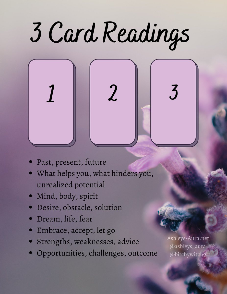 🚨 I am running super low on funds until Monday! Sending off my last 2 readings today so I’m open to book! 

✨ Specials ✨

3 Card General $8
4 Card Quick Love $12 
7 Card Mystic Pyramid $22
10 Card Witch’s Circle $32 

💫 DM me to book! More info below!