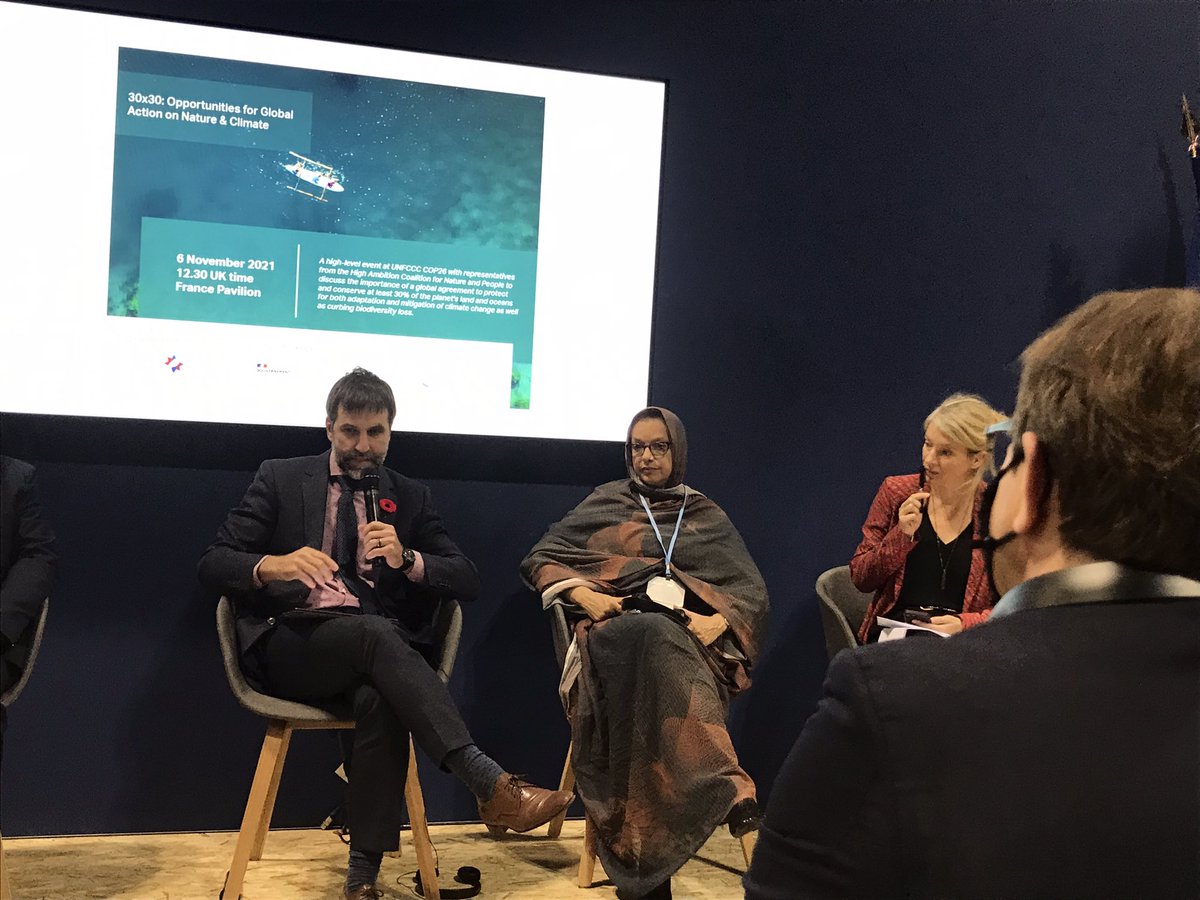 #COP26 You heard it here 1st folks: Canada has committed to $5.3 Billion climate finance package. <a href="/s_guilbeault/">Steven Guilbeault</a> just announced that 20% of this investment will go to #NatureBasedSolutions!!! 🇨🇦