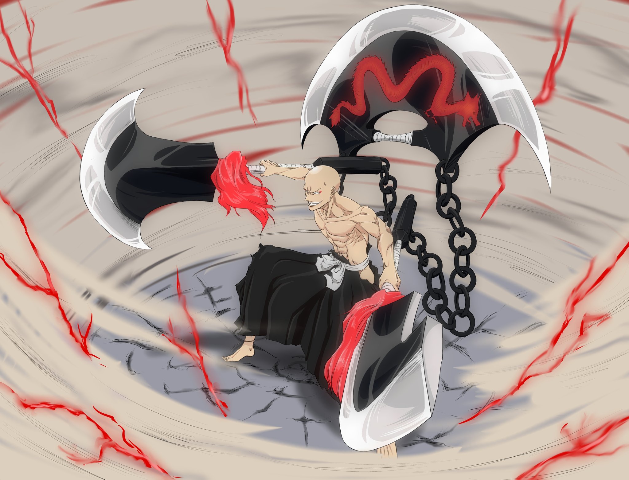 日暮 全郷 卍解 龍紋鬼灯丸 凄えかどうかは 死んでから決めろ Bleach 斑目一角 卍解 龍紋鬼灯丸 T Co Jxyqjb8wgy Twitter