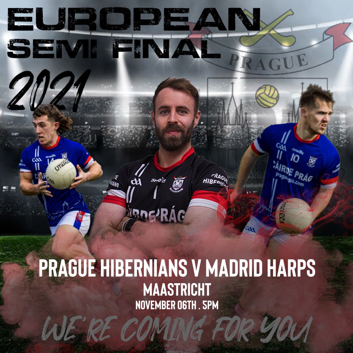 We're on the way and coming for you 🇨🇿💪 
Prague Hibs take on <a href="/MadridHarpsGAA/">Madrid Harps GAA</a>  at 5pm in the Semi Finals of the European 15s Championship. What a day, what a club. Hibs Abú