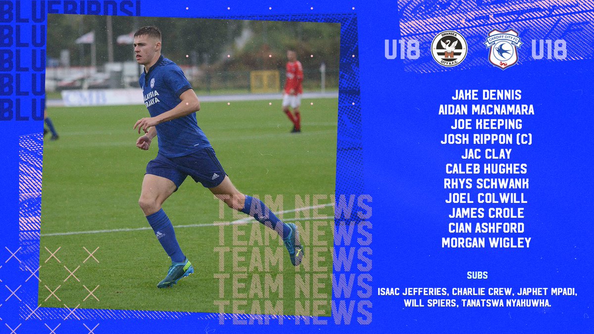 CF11Academy's tweet photo. U18 | 🔢

An unchanged XI, with four U16 players on the bench: Crew, Mpadi, Spiers &amp; Nyakuwha! 

#CityAsOne https://t.co/CgOZjWKPX2