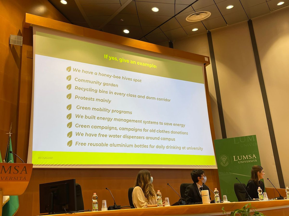EUCA_BXL's tweet photo. ♻️Student Panel on Sustainable Education ♻️ 

Discovering how colleges, universities and hall of residences are implementing more sustainable practices for a better and greener future💚
Share with us how to live more sustainably: https://t.co/FezPivCJFC

 #ECSAS2021 @mirelamazalu https://t.co/6A2TZTYcPQ