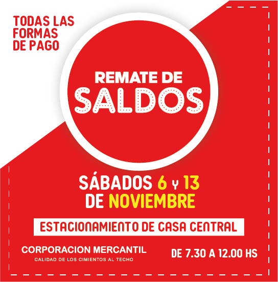 corpmercantil's tweet photo. ¡Es hoy! ¡ES HOY!

🚨REMATE DE SALDOS🚨
Sábados 6 y 13 de Noviembre en la Casa Central de 7:30 a 12:00 horas

¡Te esperamos! https://t.co/U7YdhUx7kV