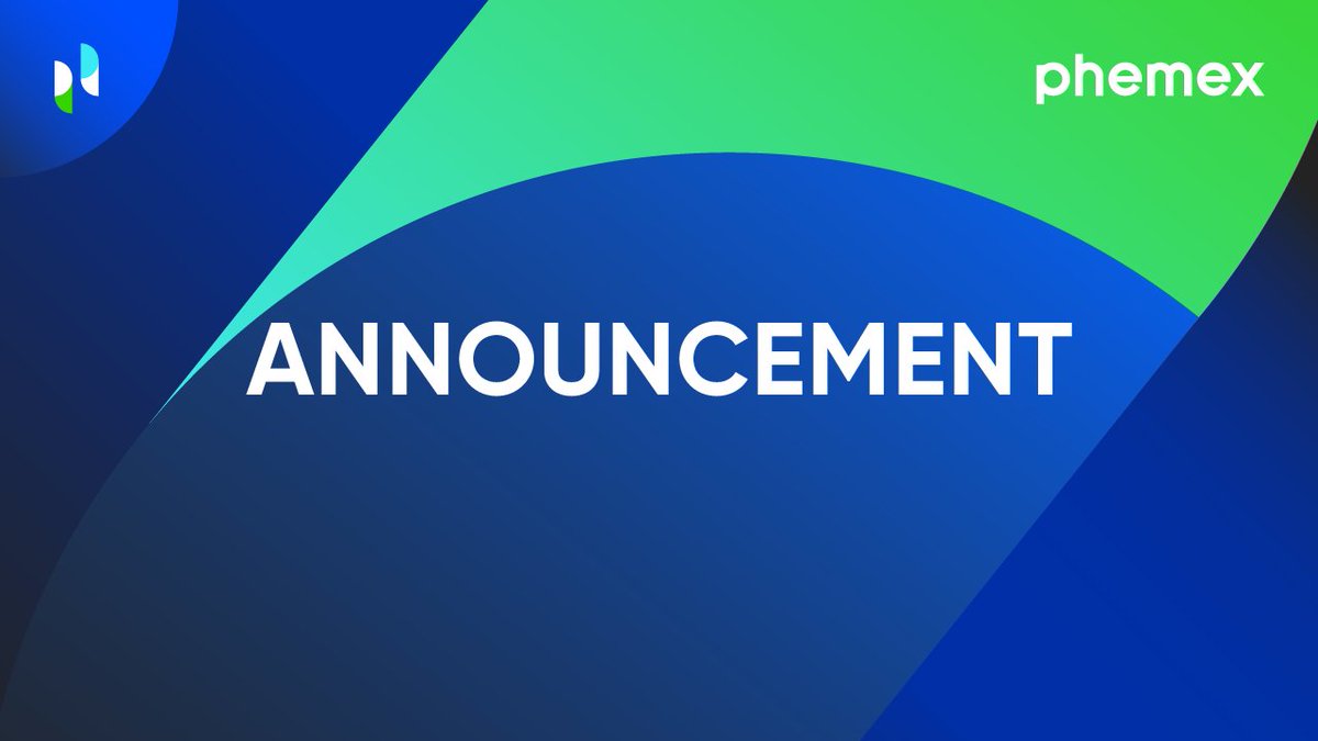 Phemex_official's tweet photo. ⚠️  We have scheduled a system maintenance and upgrade for Monday, November 8th that will last for two hours from 2:00 AM to 4:00 AM UTC. ⚠️

Details 👉  https://t.co/9zds5KrZ5a

#upgrade #phemex #november #announcement https://t.co/R3LuT7sdDg