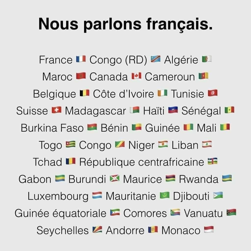 Next time your child or teenager asks why they are learning French at school you can show them this list of all the countries where French is the official national language. #french #languages  #chataway