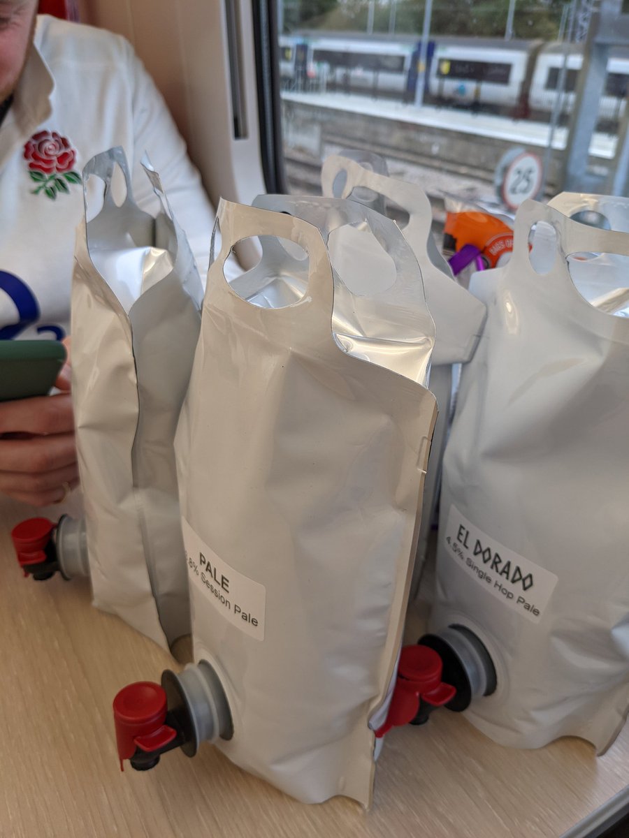 BPTMarsh's tweet photo. Off to Twickenham for the day, hydration provided by @NomadicBeers  🏉 https://t.co/aPAMzx7ede