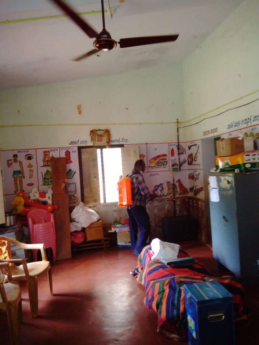 HonnavarTaluk's tweet photo. Anganwadies are being sanitised today(06/11/2021) across the Honnavar Taluk ,to welcome children on 08/11/2021 https://t.co/gT3blWmWiK