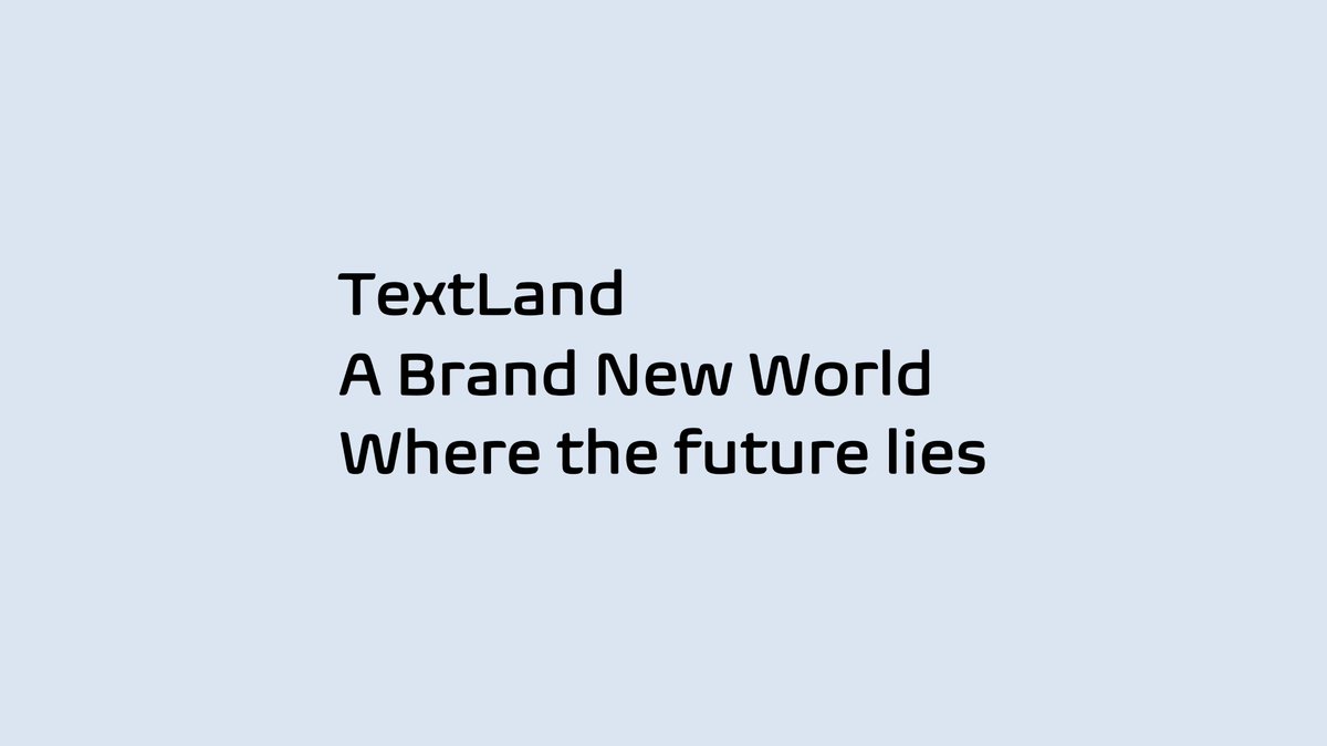 CTextland's tweet photo. What will you say to this brand new world
This world will remember what you do
On your own land
That’s the real worth

#NFTGiveaway #NFTGame #TEXT #TextLand #news 

Join our community
Telegram
https://t.co/cMGO4Tw9Oy
Discord
https://t.co/oLhT3vVS1C
Medium
https://t.co/n646gXXukq https://t.co/e6BJQ3cDVg