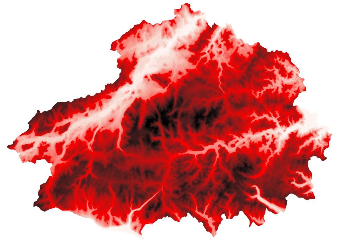 ian_usher1985's tweet photo. #30daymapchallenge Day 6 - Red. Cairngorms national park UK. Created using the contour lines within Ordnance Survey Zoomstack to define the heights. @Cadcorp #gis #zoomstack #nationalpark https://t.co/qfl1knvOIu