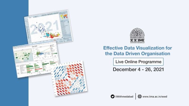 IIMAhmedabad's tweet photo. IIMA brings you a live online programme on Effective Data Visualization for the Data Driven Organizations, chaired by Prof. Kavitha Ranganathan.
Learn more at https://t.co/BBhOu5cofj
#effectivedata #DataVisualization #Data #organisationdata #DataDashboard #graphchart #DataGraph https://t.co/BBggABQ8eQ