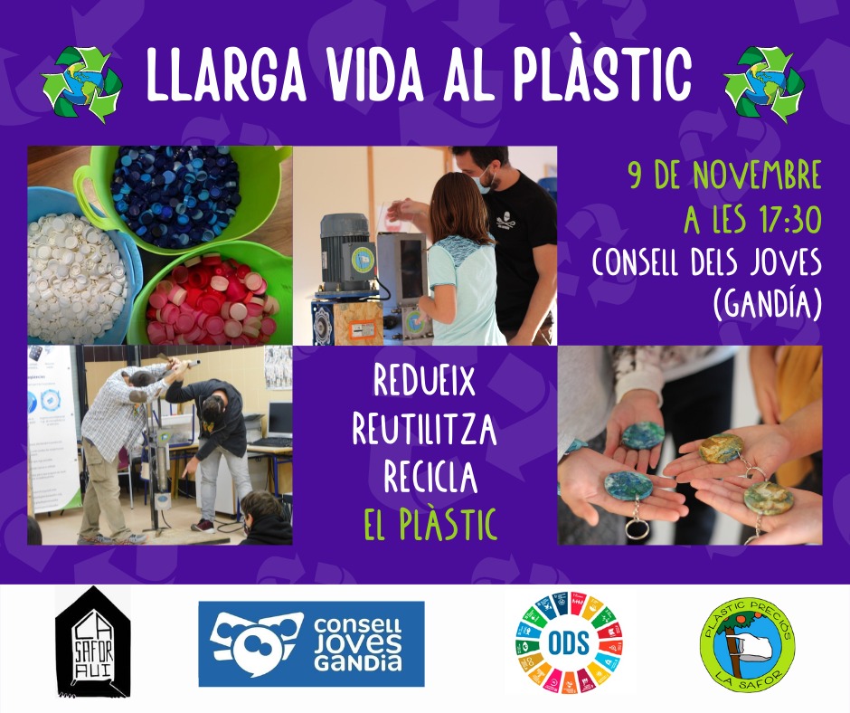 ca_saforaui's tweet photo. El 9 de novembre anirem amb els xiquets i les xiquetes del barri a fer un taller de reciclatge de la mà dels nostres amics i grans professionals de @PSafor.

Es realitzarà al @ConsellGandia a l'Alqueria Laborde, on teníem moltes ganes d'anar. https://t.co/QOG3n0iNFZ