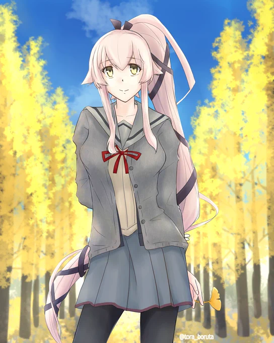 由良さんとイチョウ並木をお散歩したいだけの人生だった。

#艦これ #由良 