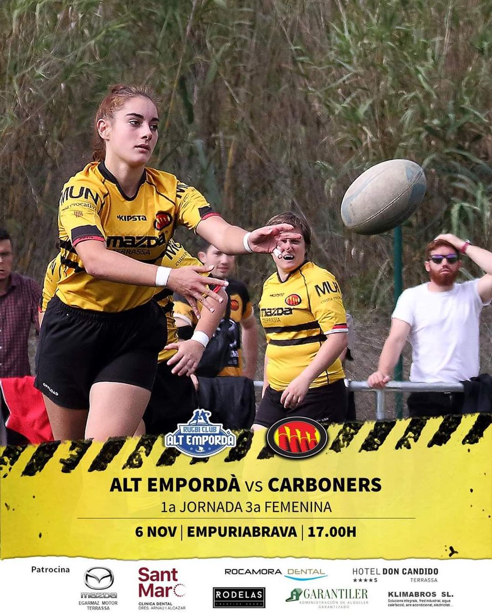 🏉 Iniciem tercera aquest dissabte a les 17.00h mesurant-nos front a <a href="/RCAE11/">眠たい人🔞</a>

Carboneres, guerra💪🏻

#rugbi #rugby #rugbycat