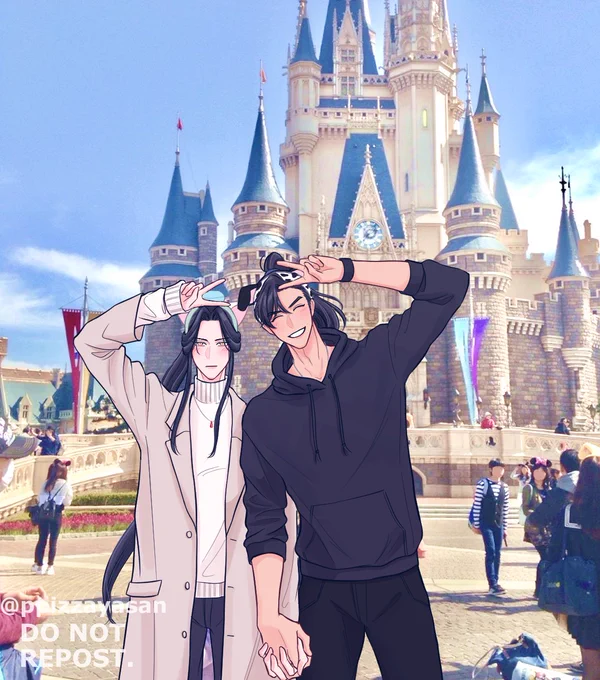 燃晩デ◯ズニーデートしてほしい✈️
 #燃晩JAPANツアーズ2021
#2ha #二哈和他的白猫师尊 