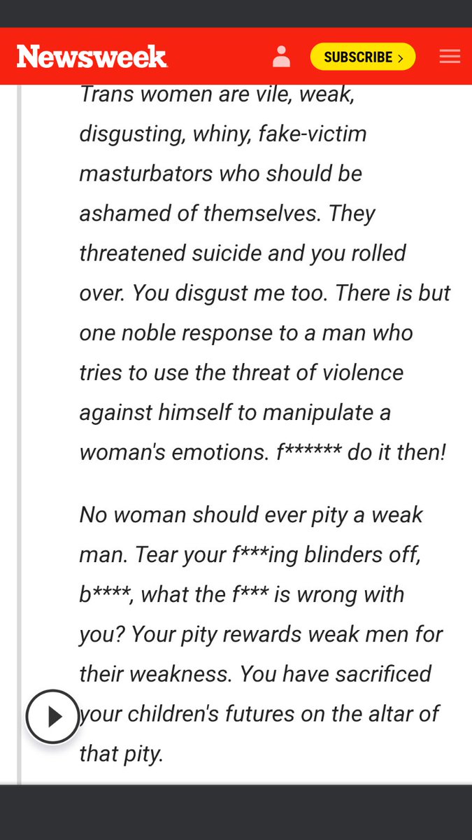 confusedpuddle's tweet photo. Lily cade is absolutely unhinged
This bitch is insane!!!
This shit reads like a mass shooter manifesto
#lilycade #terf https://t.co/CtTx4lwqHe