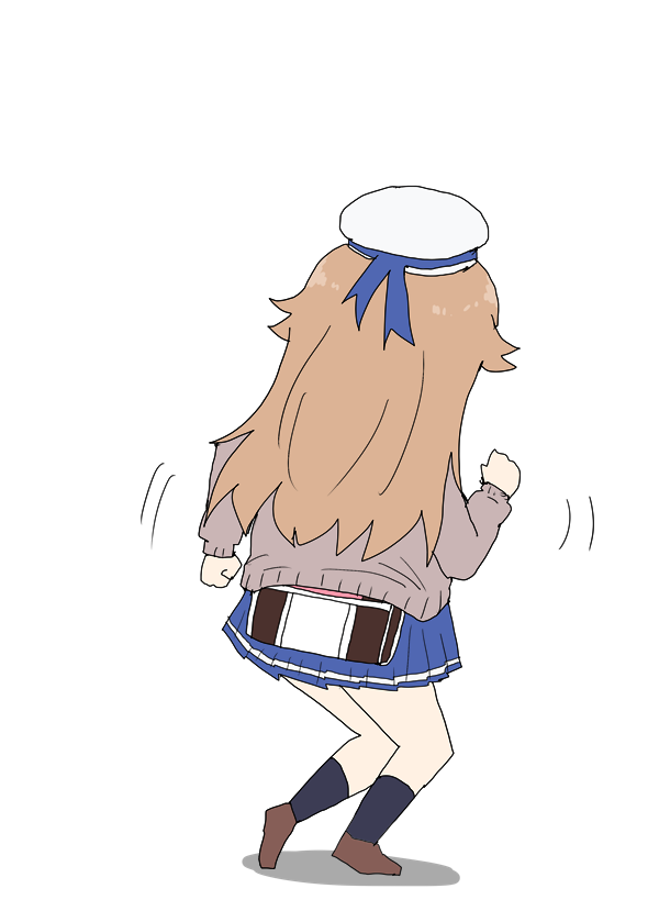 「後ろ姿もかわいいココちゃん #はいふり 」|明日葉トモロウ/ダービーガールズ８【C-33】のイラスト