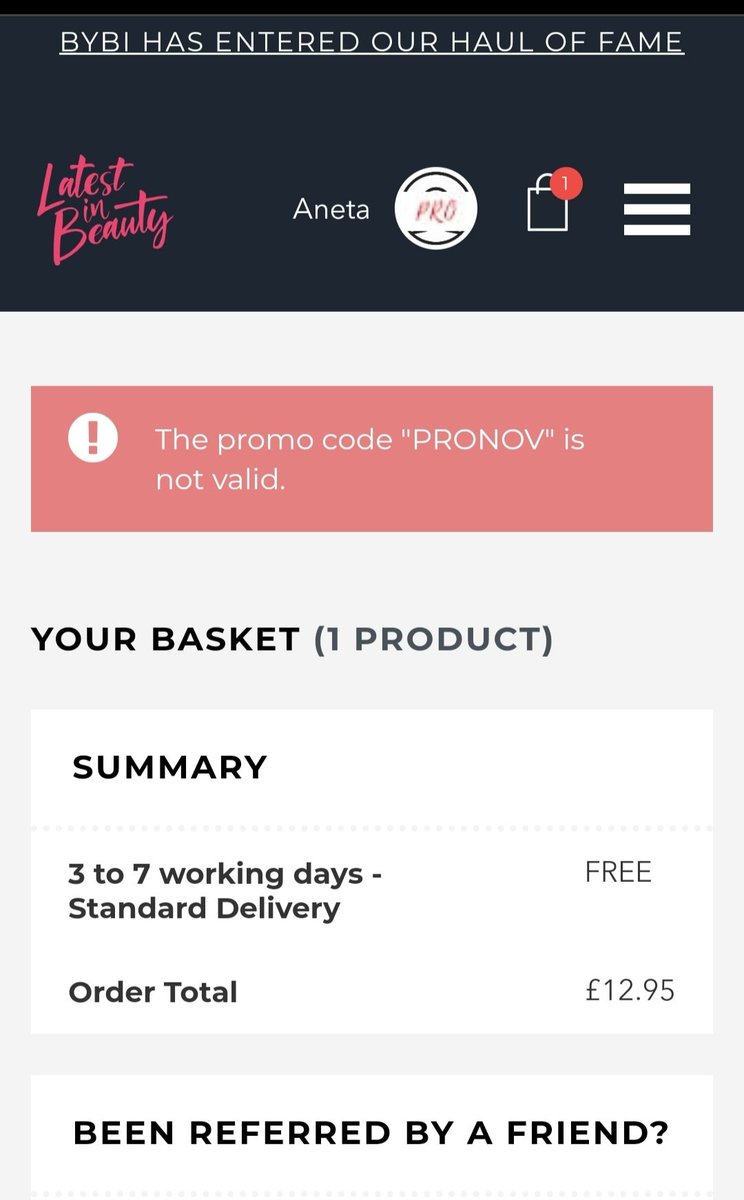 anivil21's tweet photo. @LatestInBeauty The code doesn't work :( https://t.co/EQd9Sg1cM9