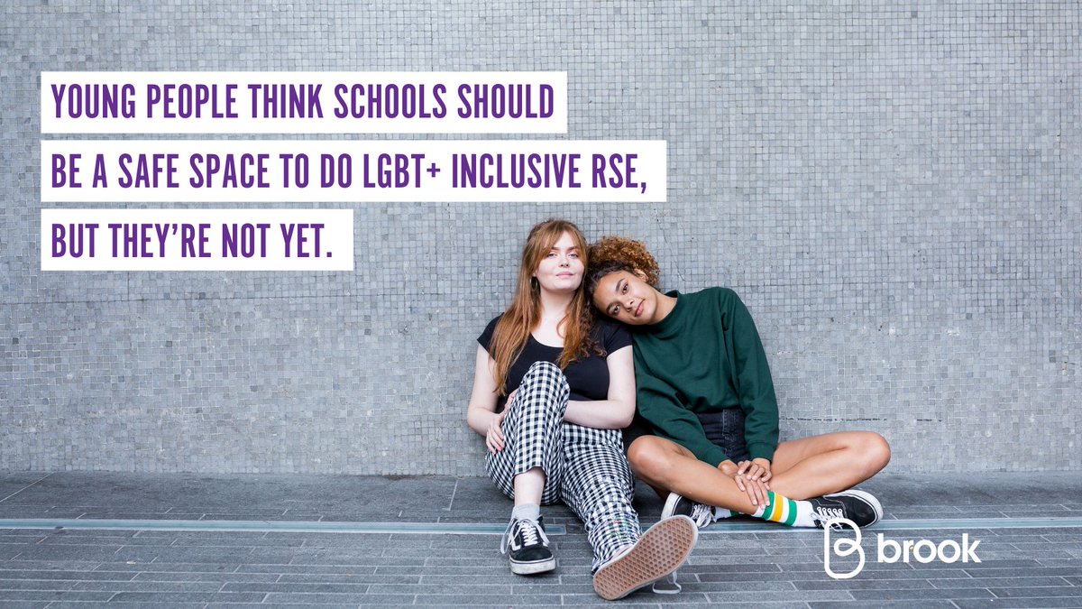 BrookCharity's tweet photo. Schools should be a safe space for everyone, but they are not yet for many LGBT+ young people. Our latest research supports our ongoing call for improved RSE that is informed by student voice and reflects the lived experience of all in the school community https://t.co/U9jq5gWG04 https://t.co/gNwpfOdGLn