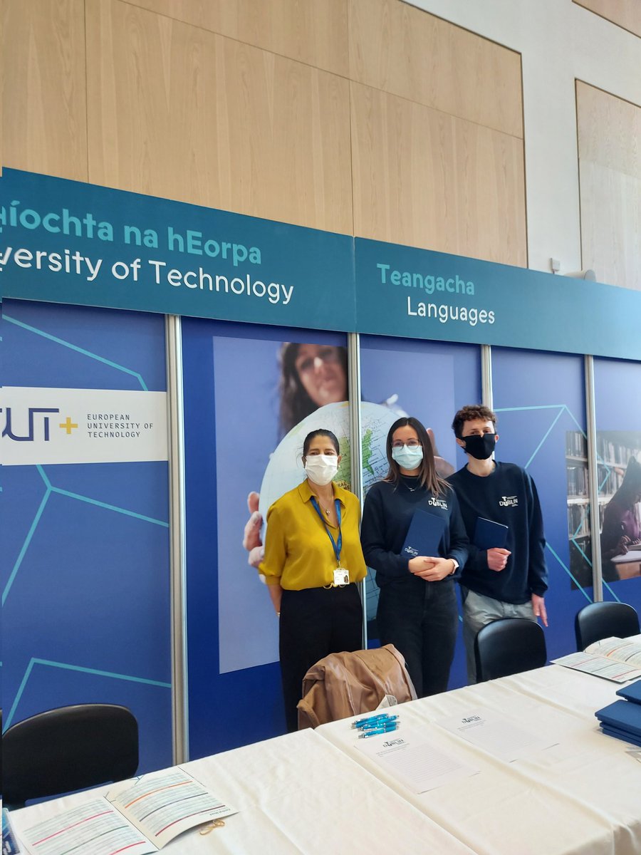 Deirdre McQuillan (@dmcquillan5) on Twitter photo Fantastic to get our students involved in promoting languages <a href="/WeAreTUDublin/">TU Dublin / OT Baile Átha Cliath</a> open day. First EUt+ stand promoting travel and languages across our alliance. #eut+ #jointudublinandtravel Fantastic to get our students involved in promoting languages <a href="/WeAreTUDublin/">TU Dublin / OT Baile Átha Cliath</a> open day. First EUt+ stand promoting travel and languages across our alliance. #eut+ #jointudublinandtravel
