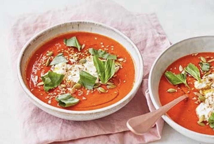 Nutrition4U5's tweet photo. Liven up a tomato soup with some tasty additions, including a spoonful of ricotta. A classic comfort food and also a low calorie healthy option #Health #motivation #fitness #fit #Food #foodie #weekendvibes #HealthyLiving #Like #weightlossjourney #HealthyEating #instagood #FolloMe https://t.co/pviRZ4bfOO
