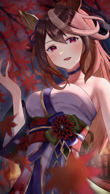 カイチョーの微笑み…🍁
#ウマ娘  #シンボリルドルフ 