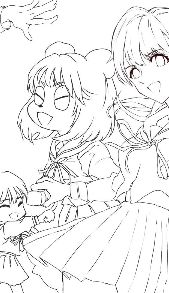 #森サークルアイドル部 
イベントレポート進捗。
キャラが多いとかかる時間は二乗ですね(おおいそぎ) 