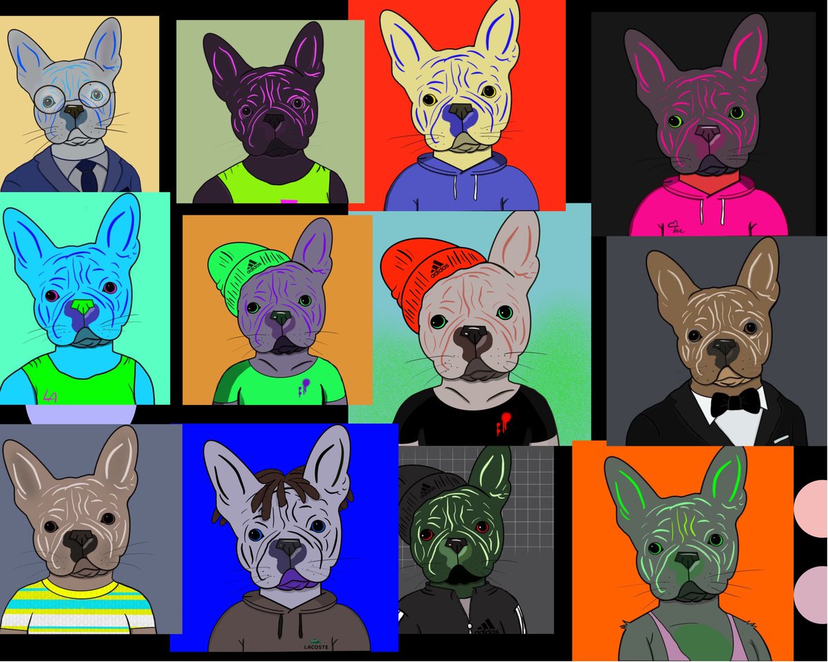 HELLO,nft world☀️
•My name is Anastasia and I want to present to you my new NFT dedicated to my French Bulldog, his name is Baron🐶Nice to meet you💫
•I want to show my favorite pet and my nft, which I draw by hand 🤗
RT🙏🏻👇🏽
opensea.io/collection/fre…
———
#Polygon #nft #polygonNFT