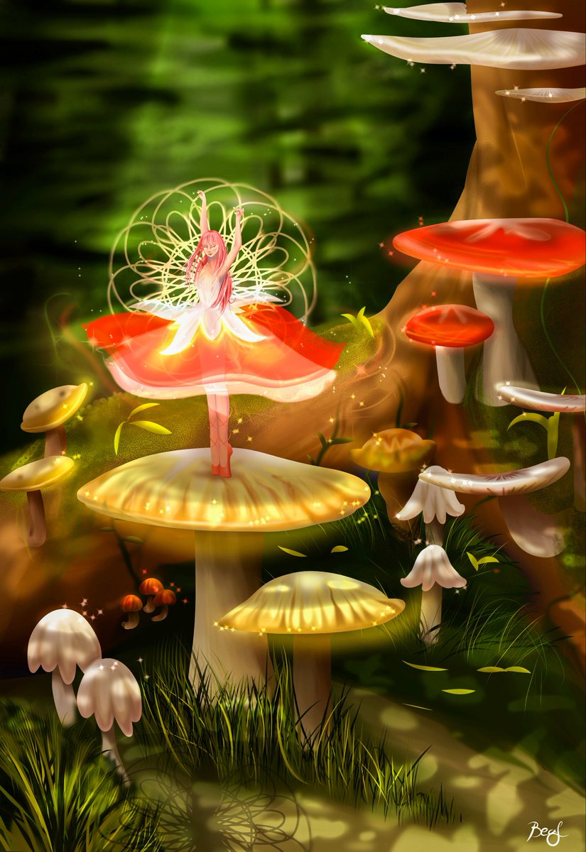 beyeahart's tweet photo. 💗🧚‍♀️Mushroom Fairy🧚‍♀️💗
#artph #artistontwittter https://t.co/wbeEJF7e8F