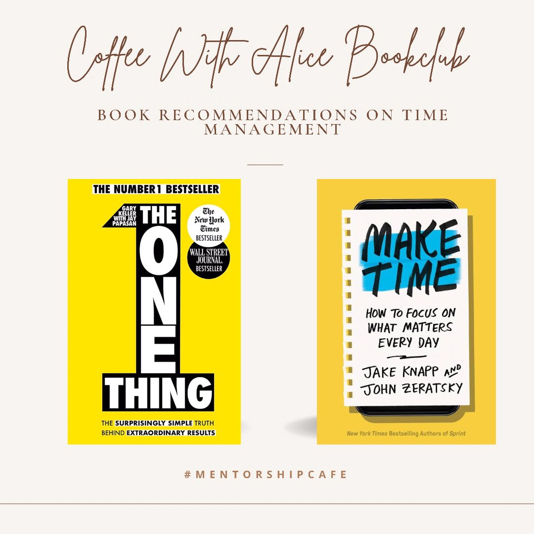 CWABookClub's tweet photo. Book recommendations on time management. During the #CoffeeWithAlice, @NamuliBlazevic shared these sources of knowledge which have been useful on time management and priorities in different areas of life.
#lifelonglearning #CWABookClub https://t.co/qSWhYmqPxr
