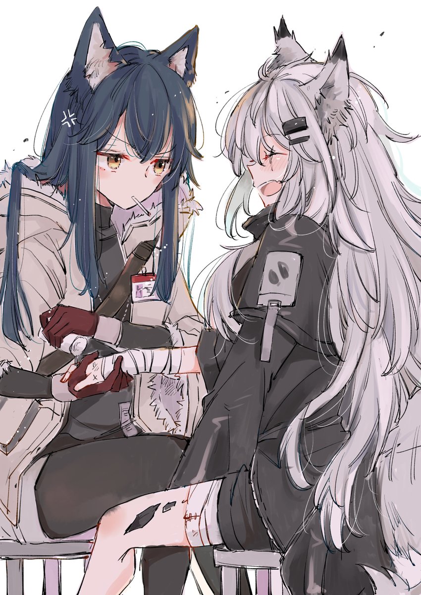 ラップランド(アークナイツ) ,テキサス(アークナイツ) 「ケモミミ、百合、かわいそかわいい子が大好きです
よろしければぜひーっ

#ド直球」|ミト🐻2/16羊姫4巻発売のイラスト